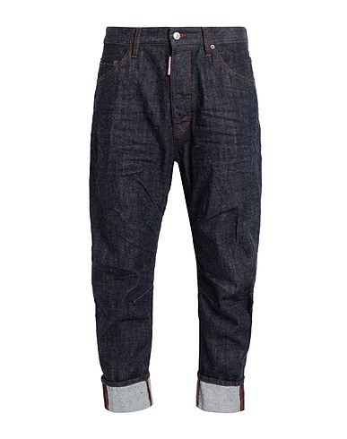 DSQUARED2 Denim pants Blue 100% Cotton, Plastic