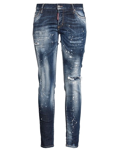 DSQUARED2 Denim pants Blue 98% Cotton, 2% Elastane, Lambskin