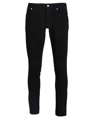 CALVIN KLEIN Denim trousers Black 99% Cotton, 1% Elastane
