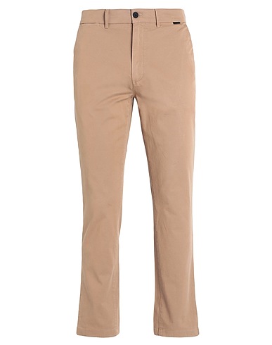 CALVIN KLEIN Casual trouser Camel 96% Cotton, 4% Elastane
