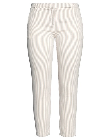 MARELLA SPORT Casual trouser Taupe 98% Cotton, 2% Elastane