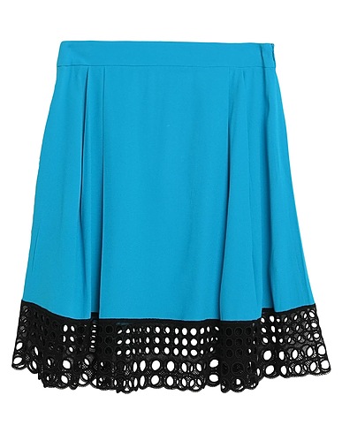 TRUSSARDI Mini skirt Azure 71% Acetate, 29% Viscose
