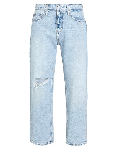 CALVIN KLEIN JEANS Denim trousers Blue 100% Cotton