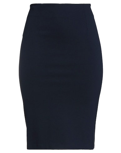 MASSIMO REBECCHI Midi skirt Midnight blue 65% Rayon, 30% Nylon, 5% Elastane