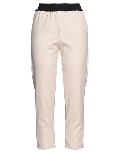 MYTHS Casual pants Beige 64% Polyester, 33% Viscose, 3% Elastane