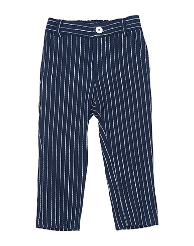 MANUELL & FRANK Casual trouser Midnight blue 45% Linen, 37% Cotton, 15% Polyester, 3% Other Fibres