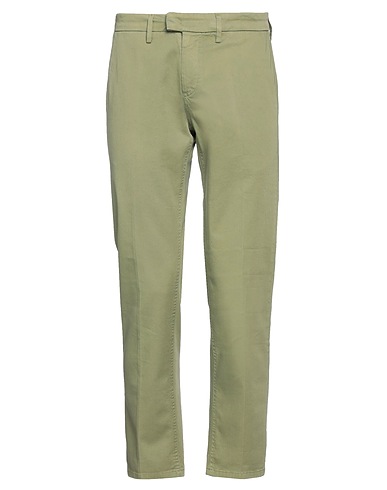 DONDUP Casual trouser Military green 98% Cotton, 2% Elastane