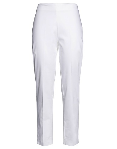 KAOS JEANS Casual pants White 97% Polyester, 3% Elastane