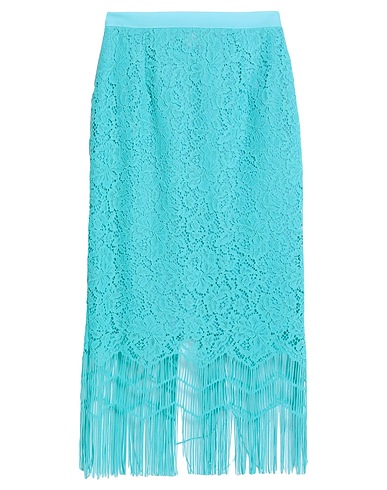 ANNA MOLINARI Midi skirt Sky blue 100% Polyester