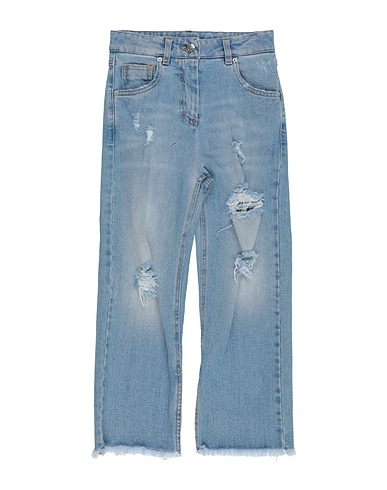 KONTATTO Denim pants Blue 99% Cotton, 1% Elastane