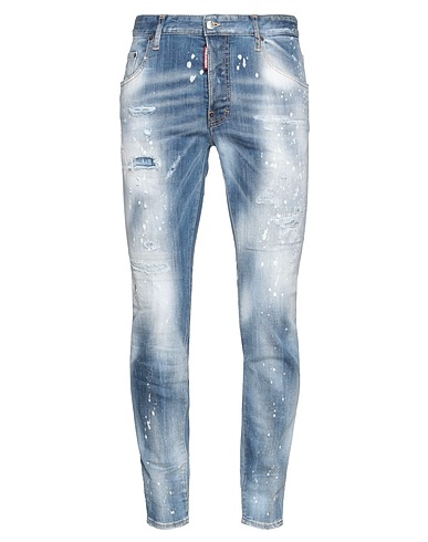 DSQUARED2 Denim trousers Blue 92% Cotton, 6% Elastic fibres, 2% Elastane