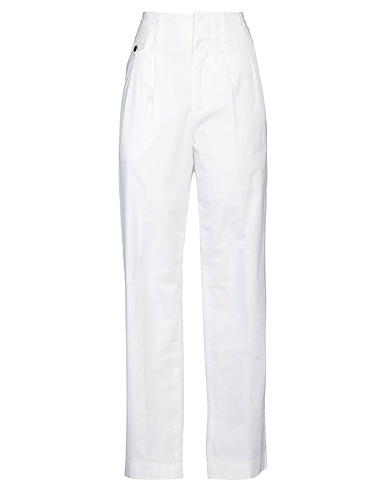 DEPARTMENT 5 Casual pants White 97% Cotton, 3% Elastane