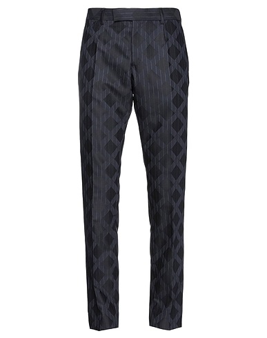 VERSACE Casual pants Midnight blue 100% Virgin Wool