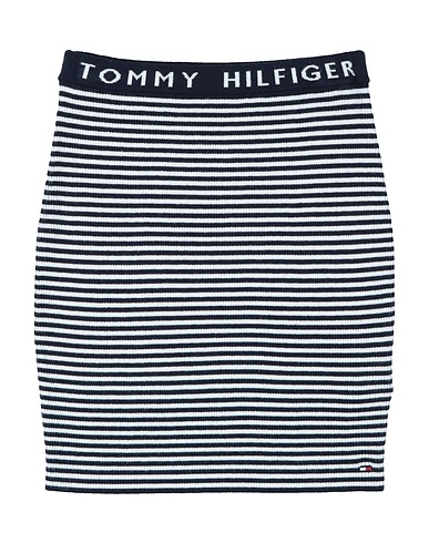 TOMMY HILFIGER Gonna Blu notte 50% Viscosa, 28% Poliestere, 22% Poliammide
