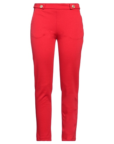 GAëLLE Paris Casual trouser Red 82% Polyester, 14% Viscose, 4% Elastane