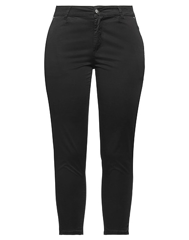 FIFTY FOUR Pantalone Nero 97% Cotone, 3% Elastan