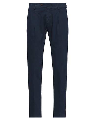 GABARDINE Casual trouser Midnight blue 97% Cotton, 3% Elastane