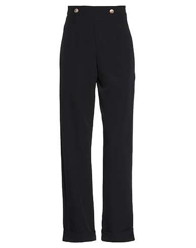 FEMINISTA Casual trouser Black 90% Polyester, 10% Elastane