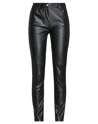 ERMANNO FIRENZE Casual trouser Black 50% Polyester, 50% Polyurethane