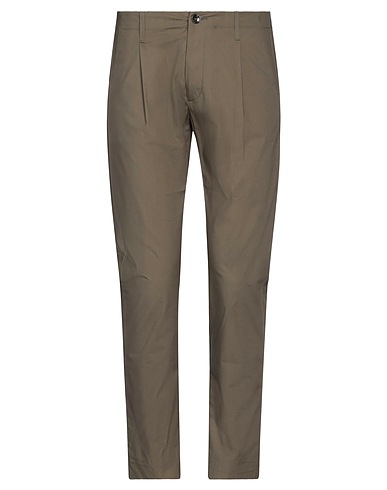 NINE IN THE MORNING Casual trouser Military green 98% Cotton, 2% Elastane