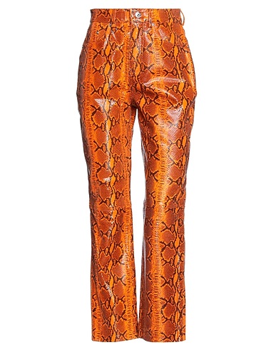 GRLFRND Hosen Orange Leder
