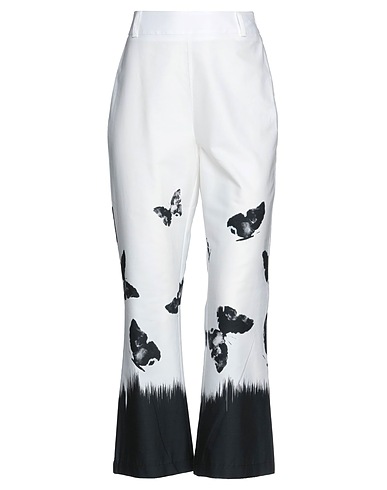 ERMANNO FIRENZE Casual trouser White 100% Cotton