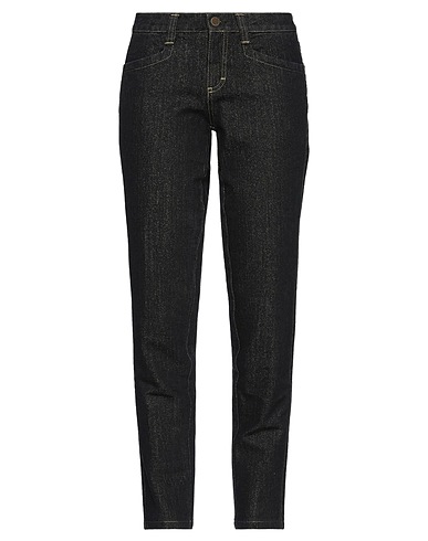 ANNA MOLINARI Denim trousers Black 75% Cotton, 19% Acetate, 5% Polyester, 1% Elastane