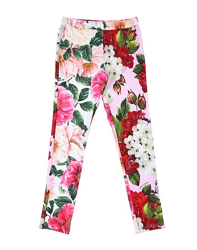 DOLCE&GABBANA Leggings Pink 90% Cotton, 10% Elastane