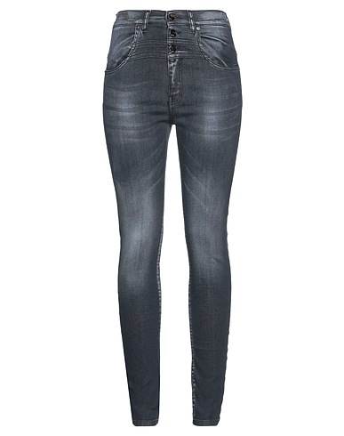KARL LAGERFELD Denim pants Black 92% Cotton, 6% Elastomultiester, 2% Elastane