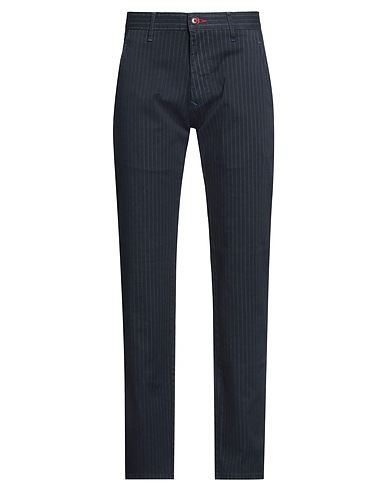GAUDÌ Casual trouser Midnight blue 98% Cotton, 2% Elastane