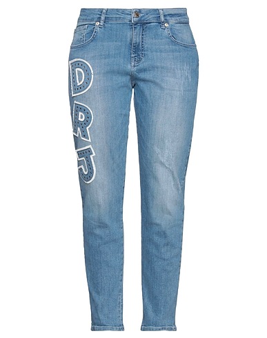 DENNY ROSE Denim trousers Blue 83% Cotton, 15% Polyester, 2% Elastane