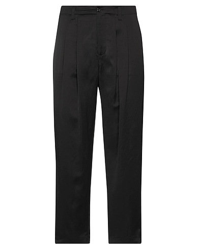DOLCE&GABBANA Casual trouser Black 54% Viscose, 46% Linen