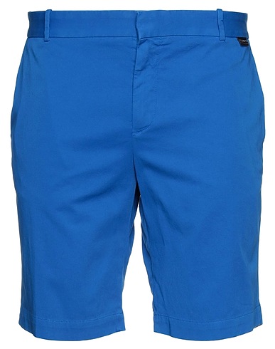 CUSTO BARCELONA Shorts & Bermuda Blue 96% Cotton, 4% Elastane