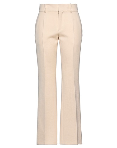 CHLOÉ Casual trouser Ivory 100% Virgin Wool