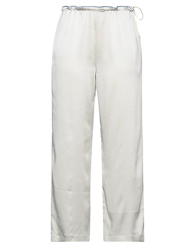ERIKA CAVALLINI Casual trouser Light grey 86% Triacetate, 14% Polyester, Acetate