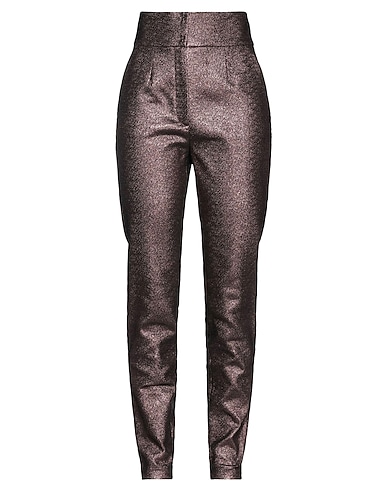 DOLCE&GABBANA Casual trouser Chocolate brown 53% Cotton, 39% Polyester, 8% Metallic Polyester