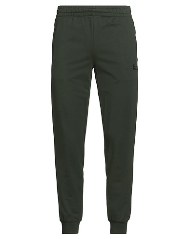 EA7 Casual trouser Dark green 100% Cotton