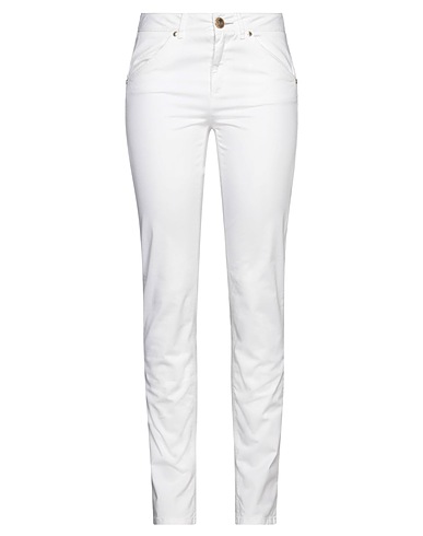 MARELLA SPORT Casual pants White 96% Cotton, 4% Elastane