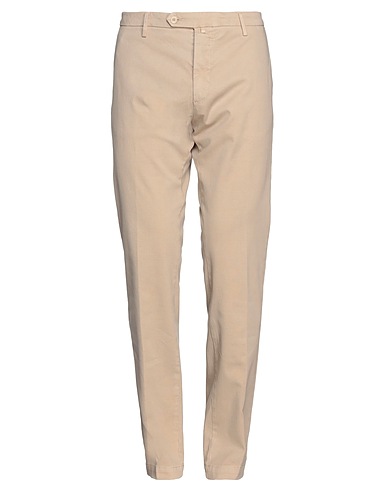 GIAMPAOLO Casual trouser Beige 65% Cotton, 35% Linen
