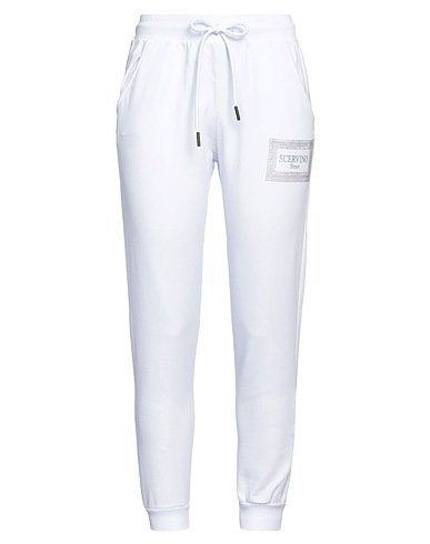 SCERVINO Casual trouser White 95% Cotton, 5% Elastane