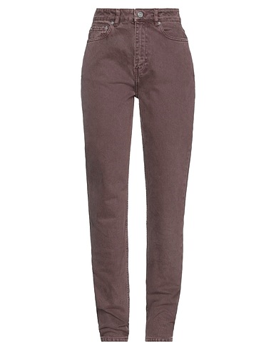 GANNI Denim pants Dark brown 100% Organic cotton