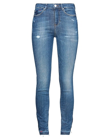 GUESS Denim trousers Blue 99% Recycled cotton, 1% Elastane