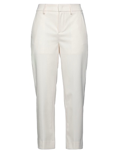 DONDUP Casual trouser Ivory 53% Polyester, 43% Wool, 4% Elastane