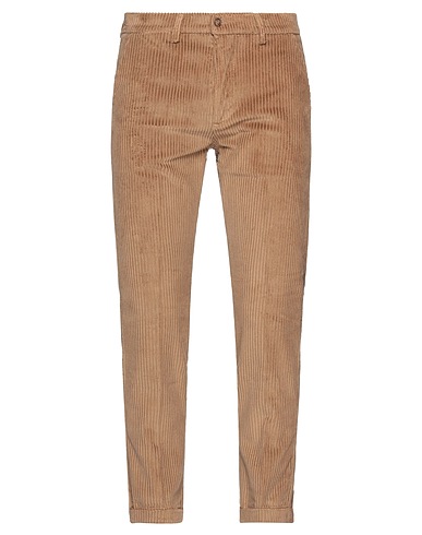 GAETANO AIELLO Casual trouser Khaki 97% Cotton, 3% Elastane