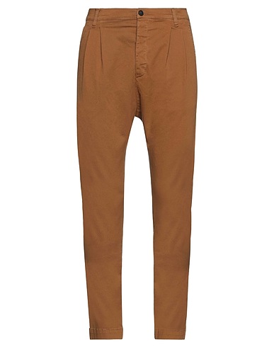 NOVEMB3R Casual trouser Brown 98% Cotton, 2% Elastane