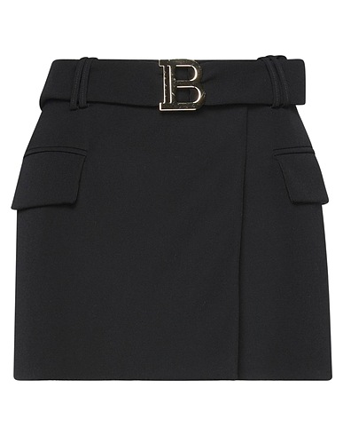 BALMAIN Mini skirt Black 100% Wool