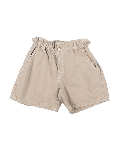 DONDUP Denim shorts Beige 70% Cotton, 30% Linen