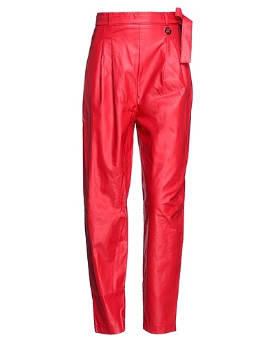 GAëLLE Paris Casual trouser Red 50% Polyurethane, 50% Viscose