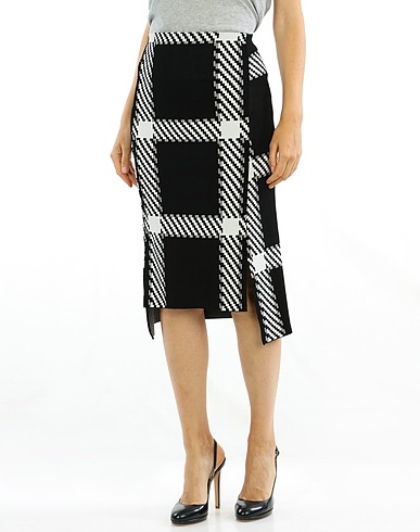 STELLA McCARTNEY Midi skirt Black 83% Viscose, 17% Polyester