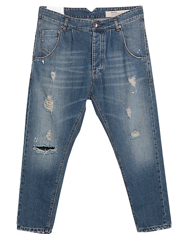 NOVEMB3R Denim trousers Blue 100% Cotton